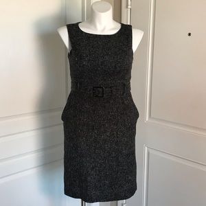 BANANA REPUBLIC BLACK & WHITE TWEED DRESS